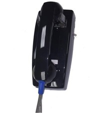 Cortelco 2554-ARCNDL-BK 255400arcndl Wall Phone W/armored Cord 2554arcndlbk