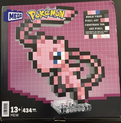 MEGA Pokémon Mew Pixel Art Building Set 434 Pieces Gaming HWR80
