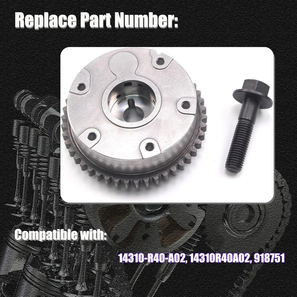 Piñón de distribución de válvula variable de admisión para Honda Civic CR-V Acura TSX ILX 2,4 L Foto 3 de 4