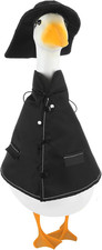 Porch Raincoat Goose Outfit - Lawn Goose Costume for 23'' High Cement Statue Cut
