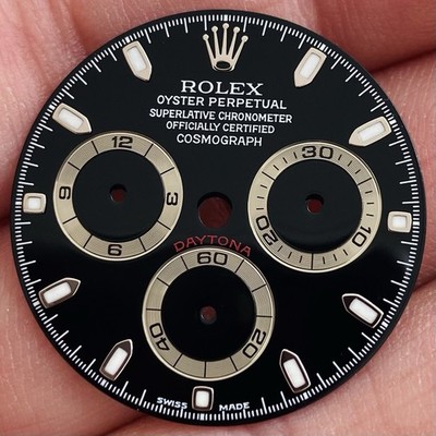 Rolex MK1 Black Dial Luminova For Daytona Model Ref 116520