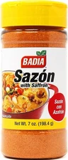 (Free Duty Tax) Badia Sazon with Azafran (Saffron) 7 oz – Savory, Earthy & S