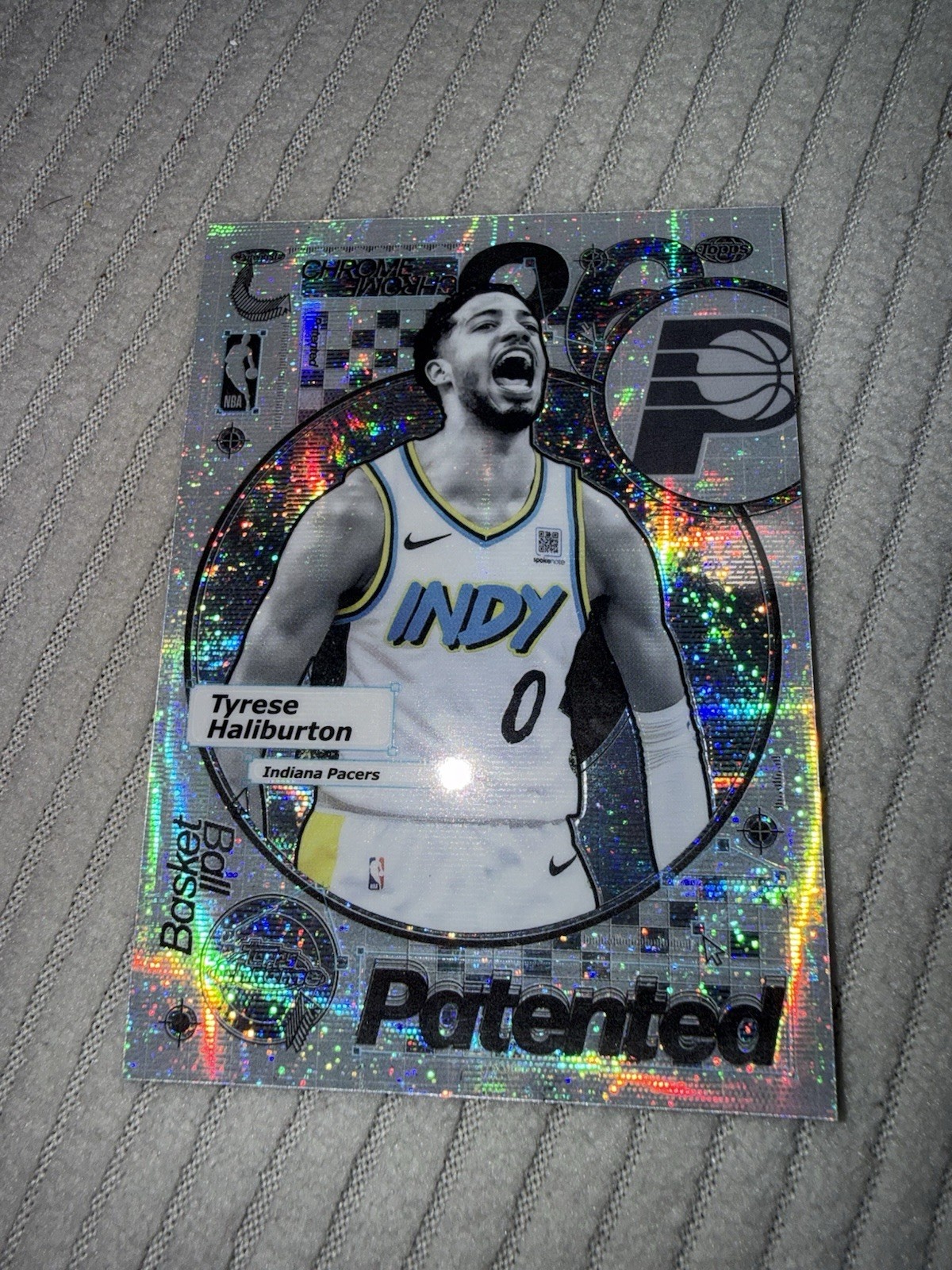 2025 Topps Chrome Tyrese Haliburton Ssp Case Hit Patented