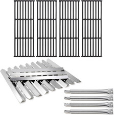 4 Burner Gas Grill Replacement Parts Heat Plates Burners Cooking Grates Kit Sets