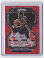2021-22 Panini Prizm Red Wave Prizm Naji Marshall New Orleans Pelicans #191