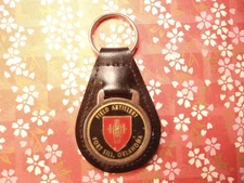 1 Silverplated Field Artillery Fort Sill. Oklahoma Leather Keyring