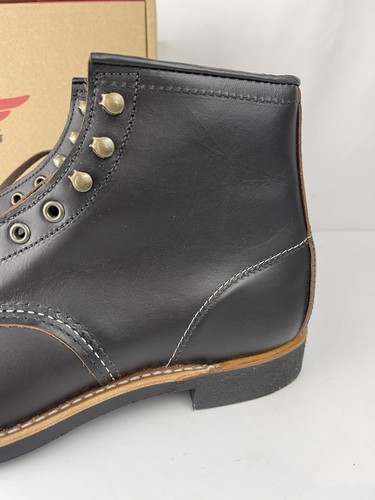 Stivali uomo Red Wing 3345 fabbro 6" pelle nera 10 secondi D - Foto 2 di 11