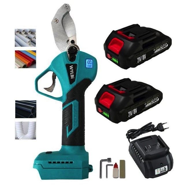 Tagliatubi Forbice elettrica a batteria portatile Taglio 50 mm PVC PPR PE GOMMA