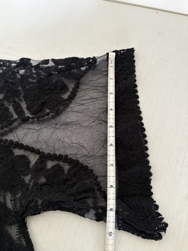Kimono Long 3/4 Sleeve Womens Black Crochet Lace Beach Coverup Boho Open - Picture 13 of 15