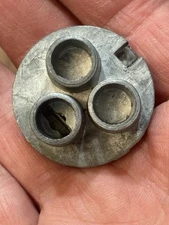 1957 ASTRO ROCKET SPACE SHIP MECHANICAL BANK BERZAC REAR BOOSTER LOCK PART