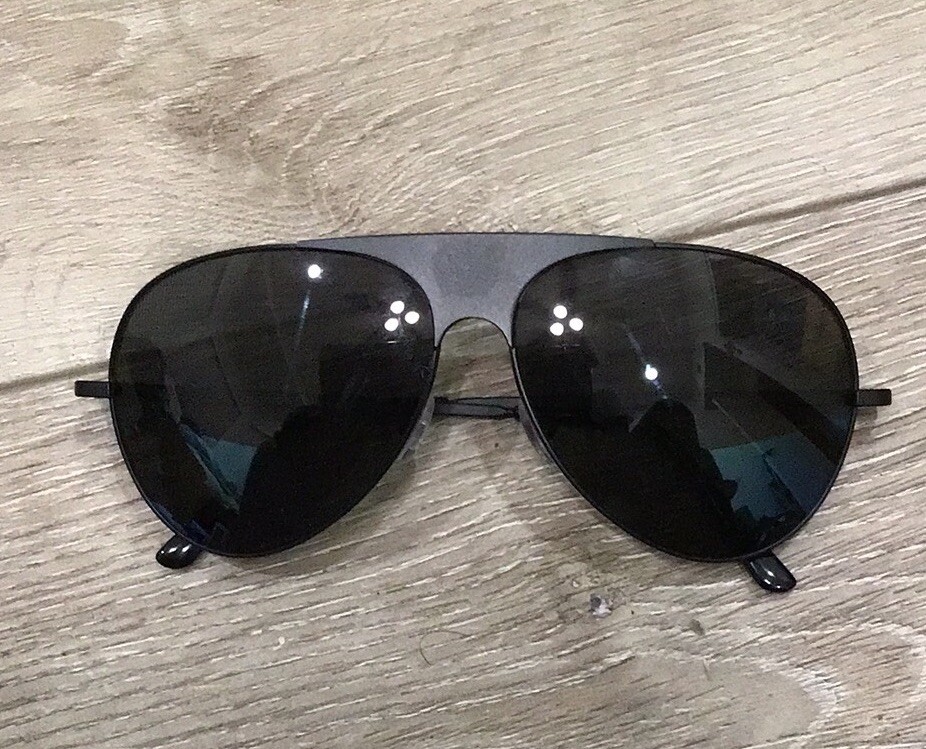 Vuliwear Black Aviator Polarized Sunglasses BLKNBLU Mod 306  display picture 1