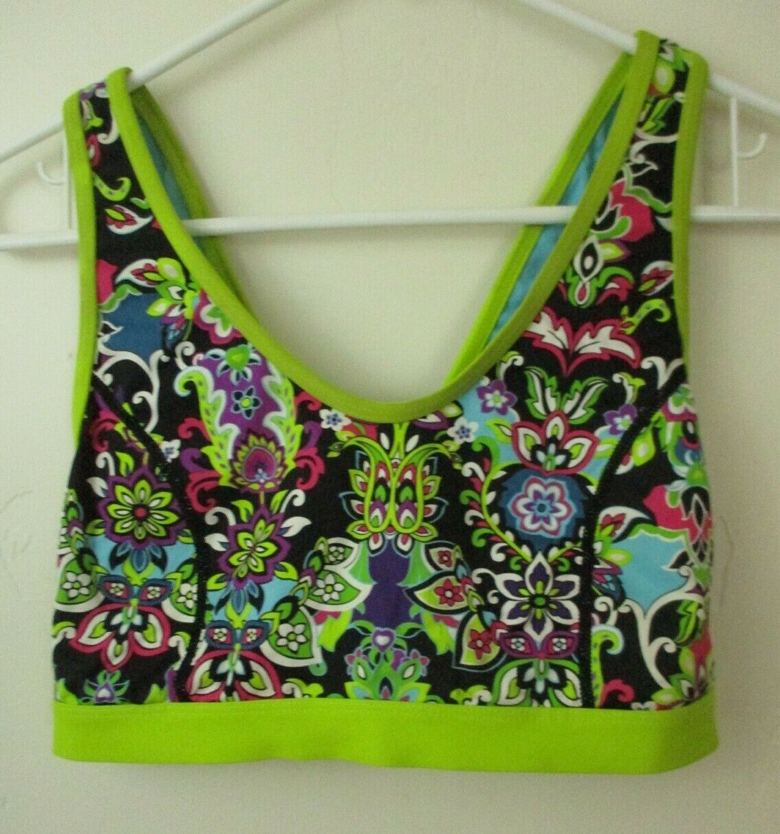 Reversible bra sports bra women's M/L bright colorful-image