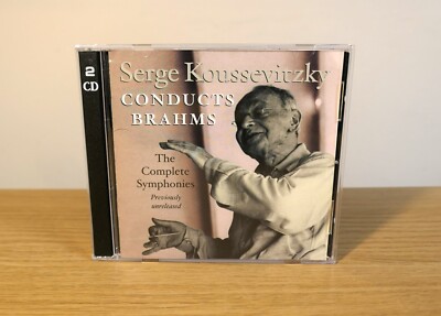 Serge Koussevitzky dirigiert Brahms komplette Symphonien Live-Übertragungen 2 CDs