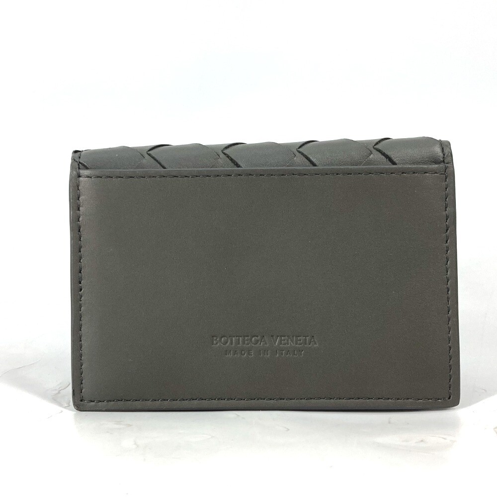 BOTTEGA VENETA 605720 Bifold Intrecciato Card Case Leather gray | eBay BOTTEGA VENETA 605720 Bifold Intrecciato Card Case Leather gray | eBay
