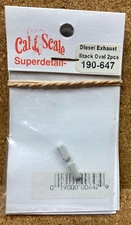 Cal Scale 190-647 Oval Diesel Exhaust Stack - Plastic - HO Model Railroad Part