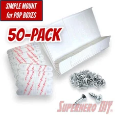 50-Pack Simple Funko Pop Box Wall Mount Simple Figure Display Shelf