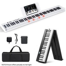 88 Key Electric Piano Keyboard Portable Semi Weighted Full Size Key w/Pedal Bag