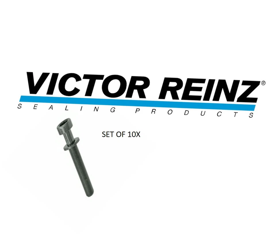 Juego de 10 pernos de culata (11 X 119 mm) para Volkswagen - VICTOR REINZ Foto 2 de 3