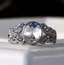 925 Silver Plated Incredible Vintage Style Wedding Ring for Women 2CT Simulated