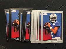 Lot (18) MATT CORRAL Ole Miss 2022 SAGE Artistry Football base + silver cards
