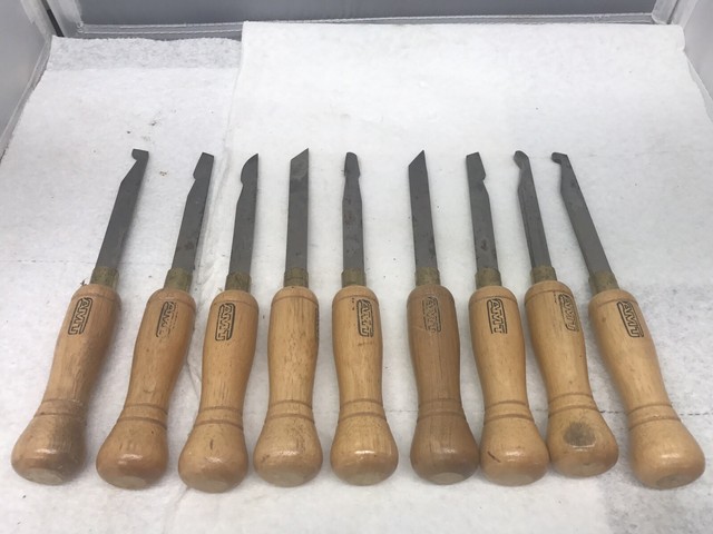Lot Of 9 AMT Wood Carving Chisels 7-1 4 eBay