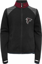 Outerstuff NFL Football Youth Girls Atlanta Falcons Aviator Full Zip Jacket