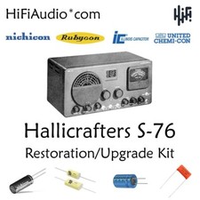 Hallicrafters S-76 radio Restoration Kit repair upgrade fix recap capacitor