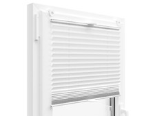 PLISSEE FALTROLLO INKL. KLEMMTRÄGER WEISS GRAU BEIGE SCHWARZ LILA  JALOUSIE SAND