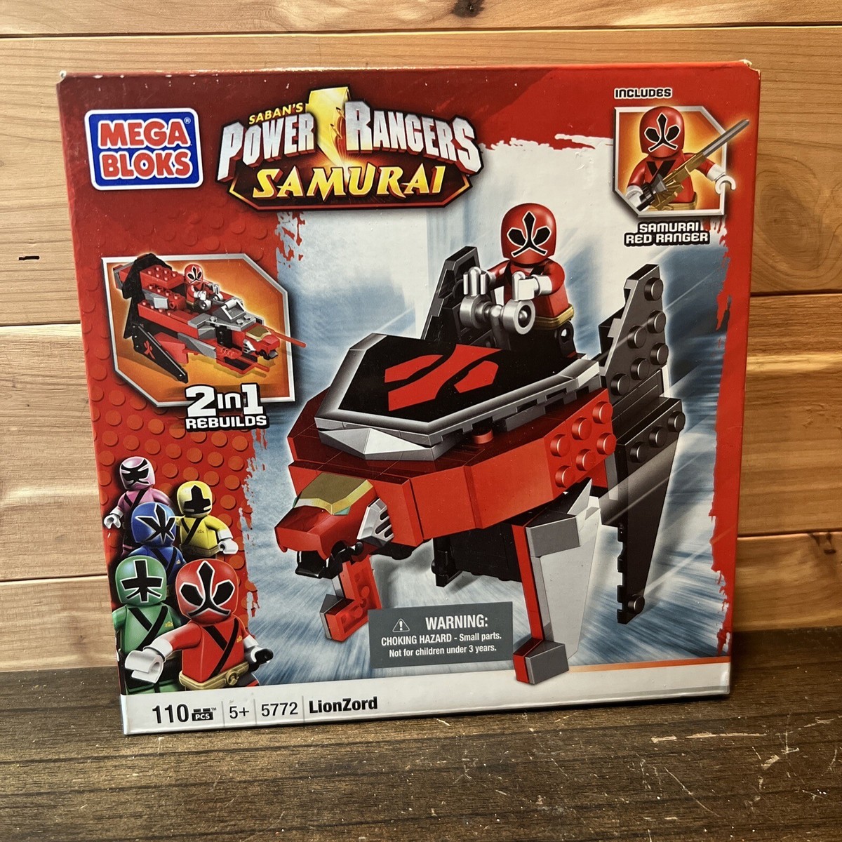 Saban's power rangers samurai mega blocks red ranger two and