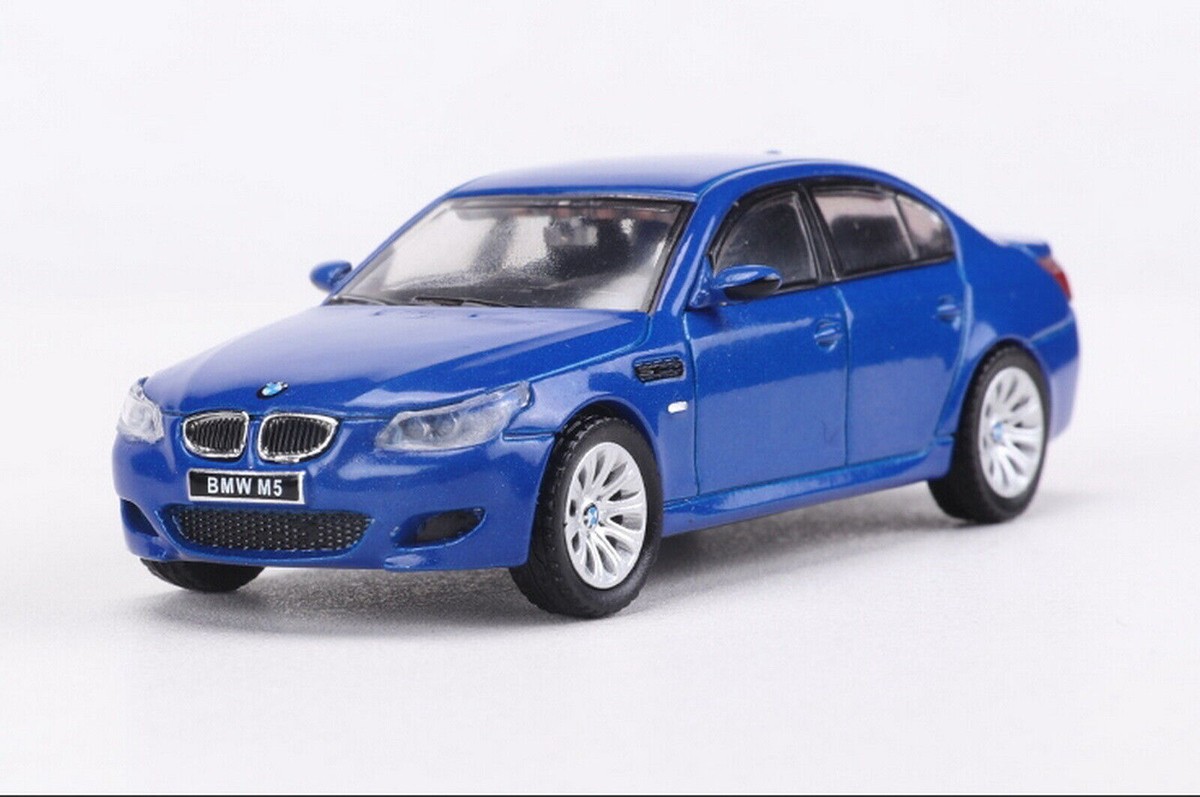 SHADOW 1/64 Scale BMW M5 E60 Blue Diecast Car Model Toy Collection
