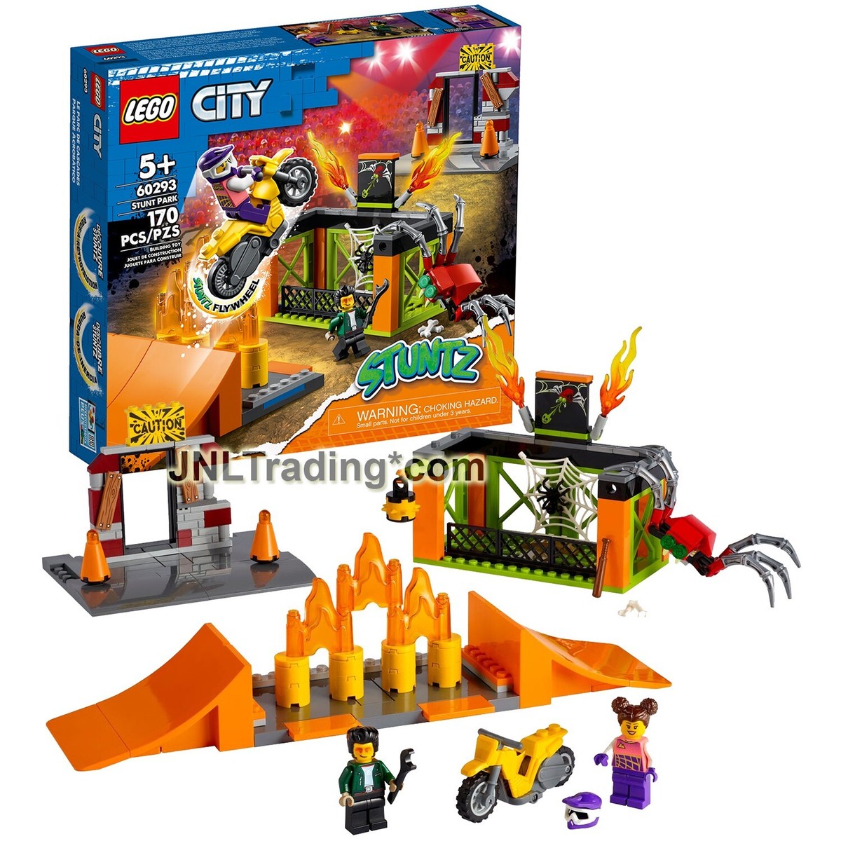 Yr 2021 Lego City 60293 STUNT PARK with Tread Octane & Stuntz