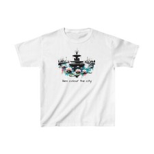 Urban Lily Fountain Cotton T-Shirt White