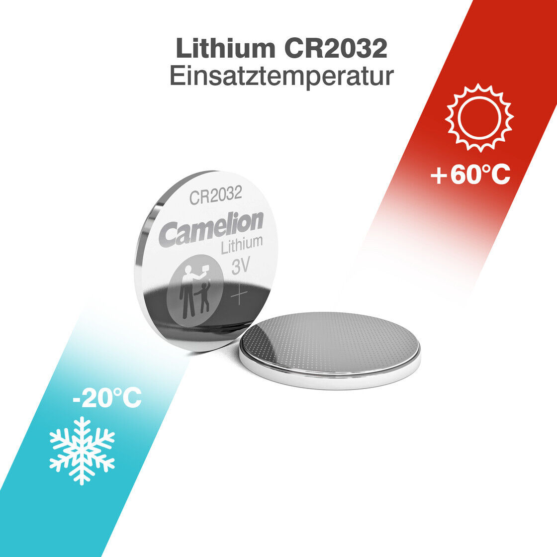 Thumbnail - 20 Stk Cr2032 Knopfzellen Uhrenbatterien Knopf Zellen Lithium Camelion