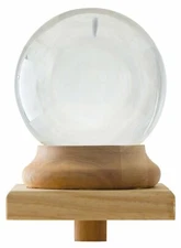 Amlong Crystal Newel Post Cap Final - 6" (150mm) Crystal Ball - USA Seller!!