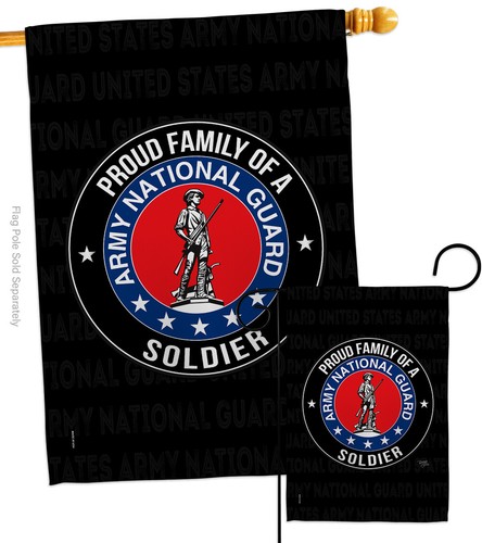Army Proud Family Soldier Garden Flag National Guard Armed Forces House Banner - Picture 4 of 17