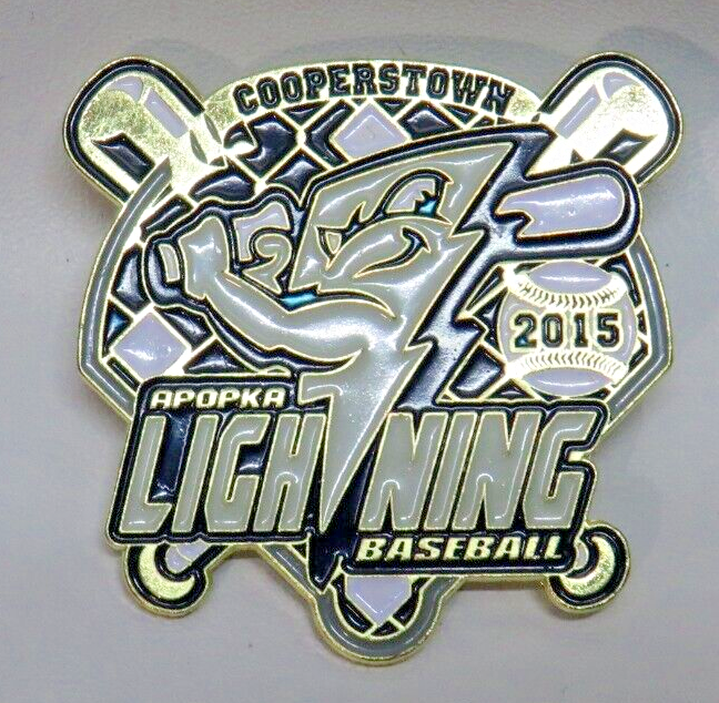 Apopka lightning Baseball Cooperstown Trading Pin 2015 pinback eBay