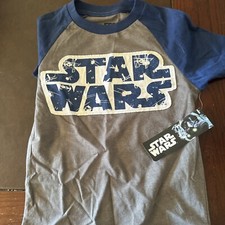 Star Wars Grey/Blue/White Child/s T-shirt  Size SM 6/7 NwT