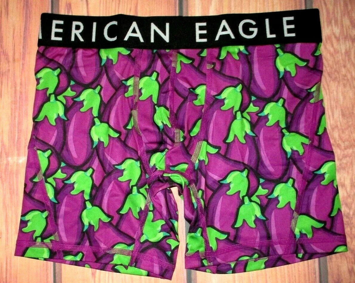 MENS AMERICAN EAGLE EGGPLANT FLEX BOXER BRIEF SIZE XL (40/42)