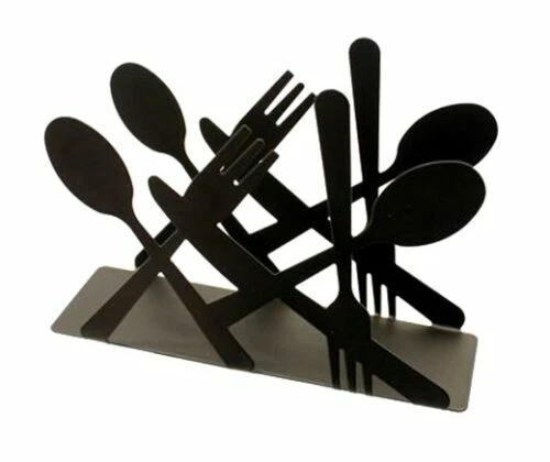 Portatovaglioli da cucina nero