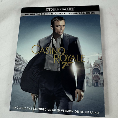 CASINO ROYALE James Bond 007 Daniel Craig 4K UHD + Blu-ray + Digital NEW