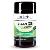 Vitamina D3 Nutriva Vegan D3 2000 Ui 60 Cpr