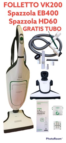 10 sacs d'aspirateur avec 2 filtres HEPA pour Vorwerk Kobold VK200