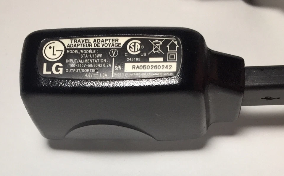 LG STA-U13WR Travel Power Adapter - Image 2 of 3