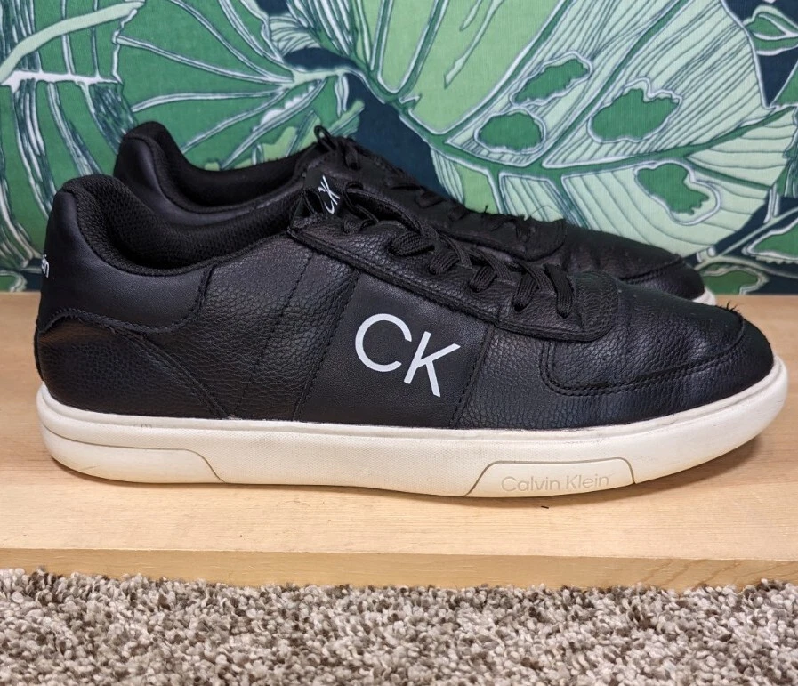 Calvin Klein Giano Sneakers Men s Size 7.5 Black Leather Shoes