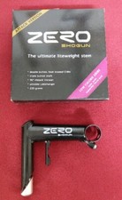 Shogun Zero CrMo Vorbau, 1“, 100mm, 0°, +Bremszuggegenhalter, schwarz, 200g, NEU