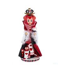 Kurt Adler Hollywood Nutcracker Alice In Wonderland Queen Of Hearts HA0519 17.5"