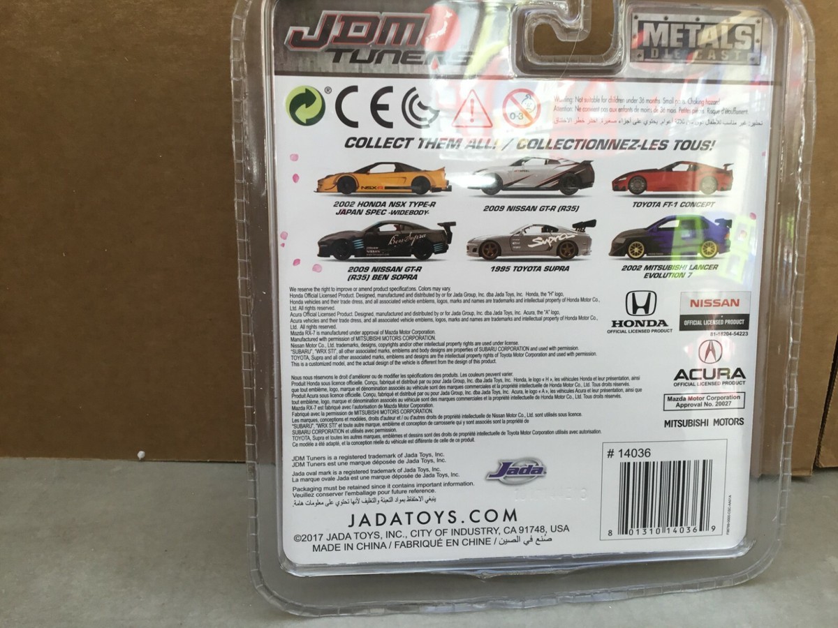 1/64 JADA JDM TUNERS 2009 NISSAN GT-R R35 BEN SOPRA BLACK | eBay