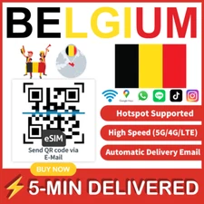 [eSIM] Belgium eSIM e-SIM card Travel Sim card Tarjeta eSIM Dato Data only 🛜A+