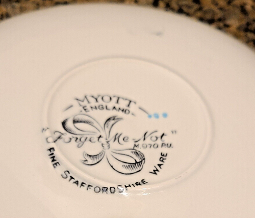Set 12 tazze e piattini vintage Cina di Myott Staffordshire made in England - Foto 7 di 9