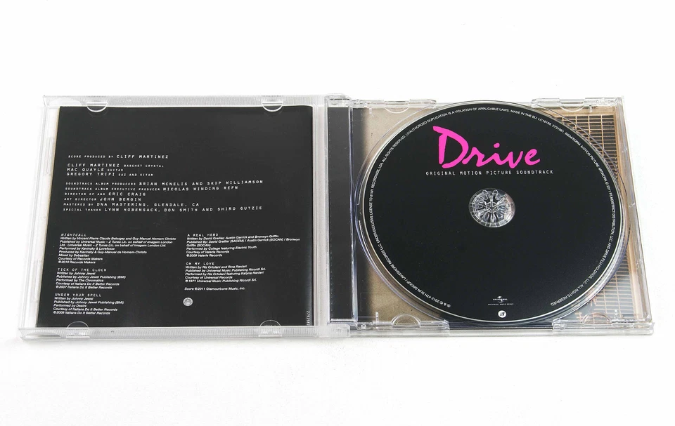 Drive Soundtrack Filmmusik Score OST Audio CD Jewel Case Cliff Martinez - Bild 3 von 3